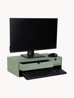Clearance Bigso Box of Sweden Support pour moniteur avec tiroirs Ted Vert sauge