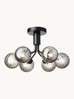 Online Nuura Suspension à boule de verre Apiales Noir, gris, transparent