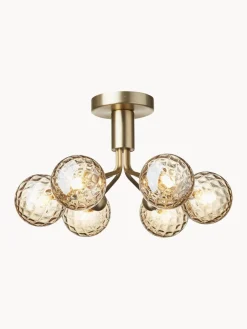 Outlet Nuura Suspension à boule de verre Apiales Doré, transparent