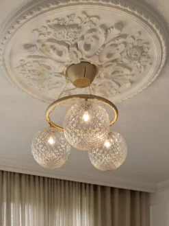 Best Nuura Suspension à boule de verre Miira Doré, transparent