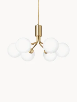 Hot Nuura Suspension à boule de verre Apiales Doré, blanc