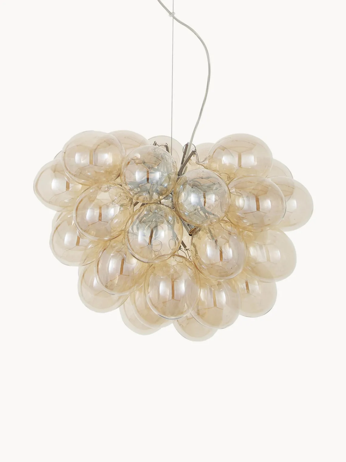 New By Rydens Suspension grappe en verre Gross Beige