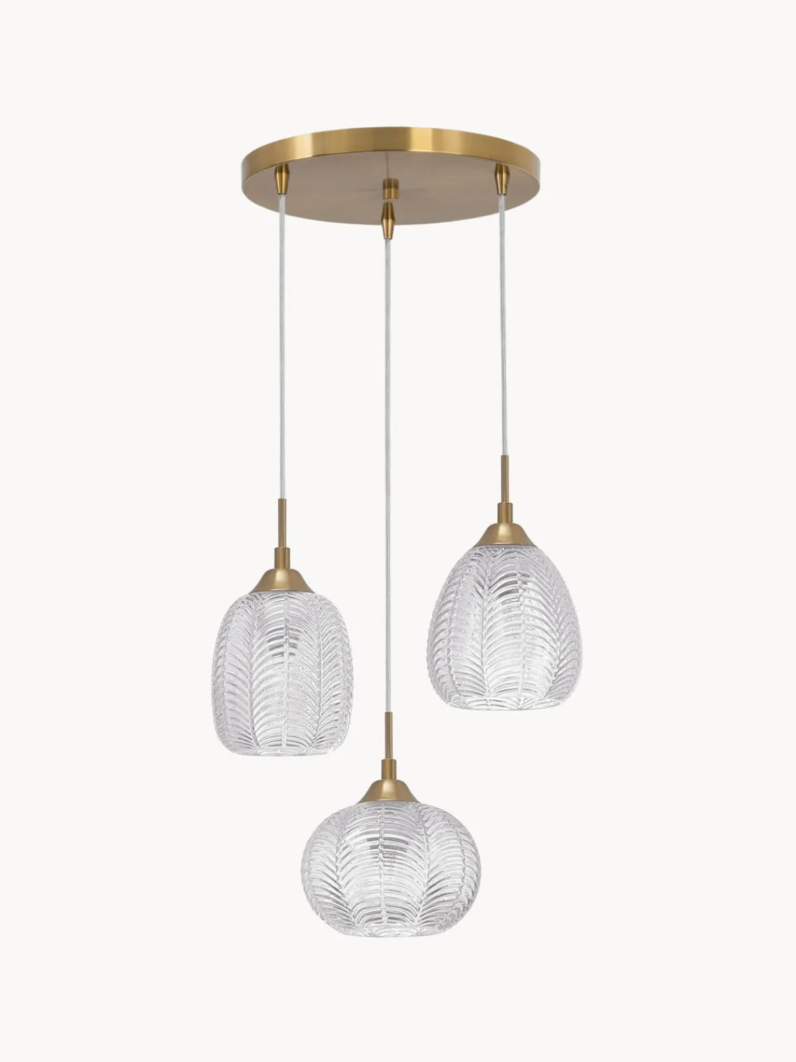 Clearance Nova Luce Suspension grappe en verre dépoli Vario