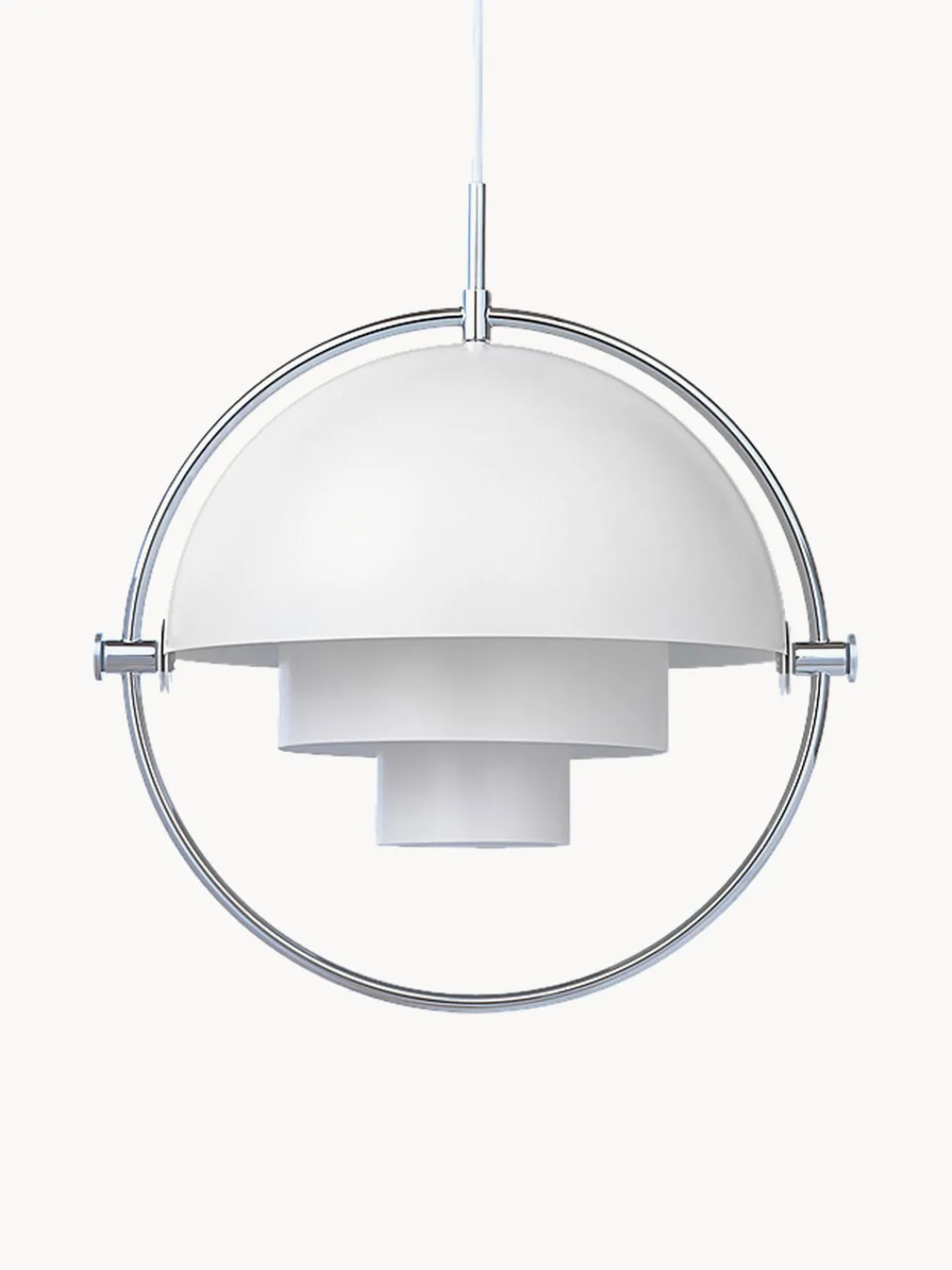 Sale GUBI Suspension Multi-Lite Blanc, chrome