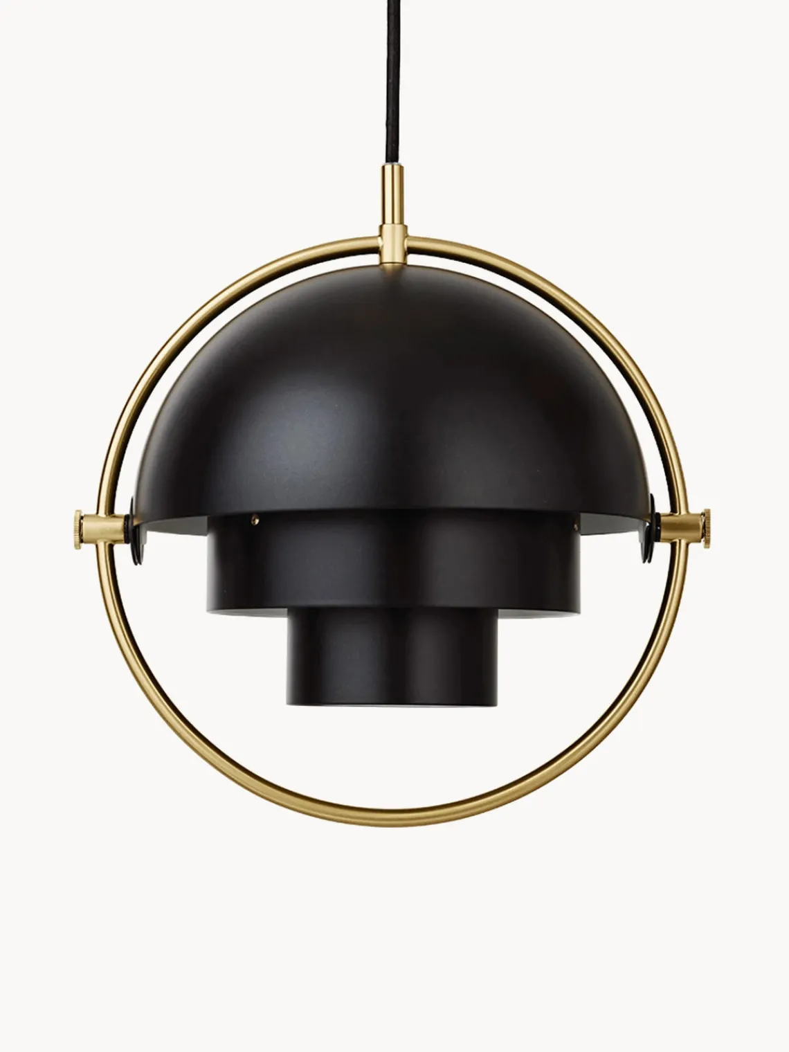 Discount GUBI Suspension Multi-Lite Noir, laiton