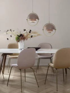 Discount GUBI Suspension orientable Multi-Lite Pêche mat, doré haute brillance