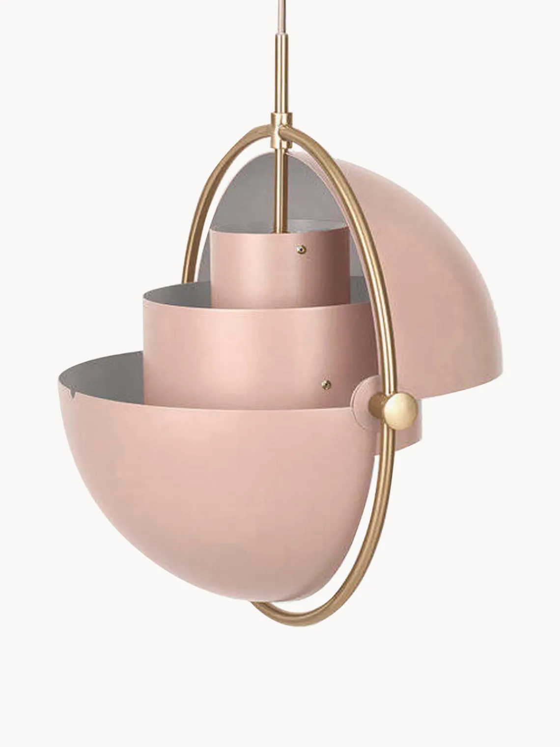 Discount GUBI Suspension orientable Multi-Lite Pêche mat, doré haute brillance