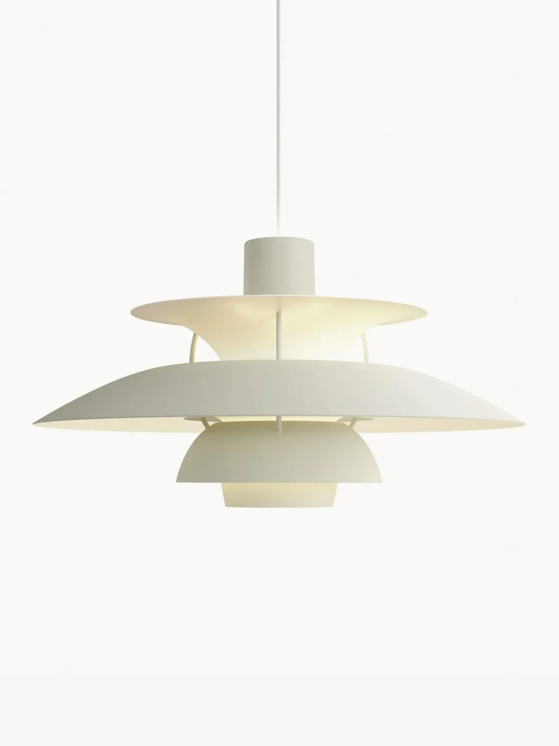 Clearance Louis Poulsen Suspension PH 5 Beige clair, blanc