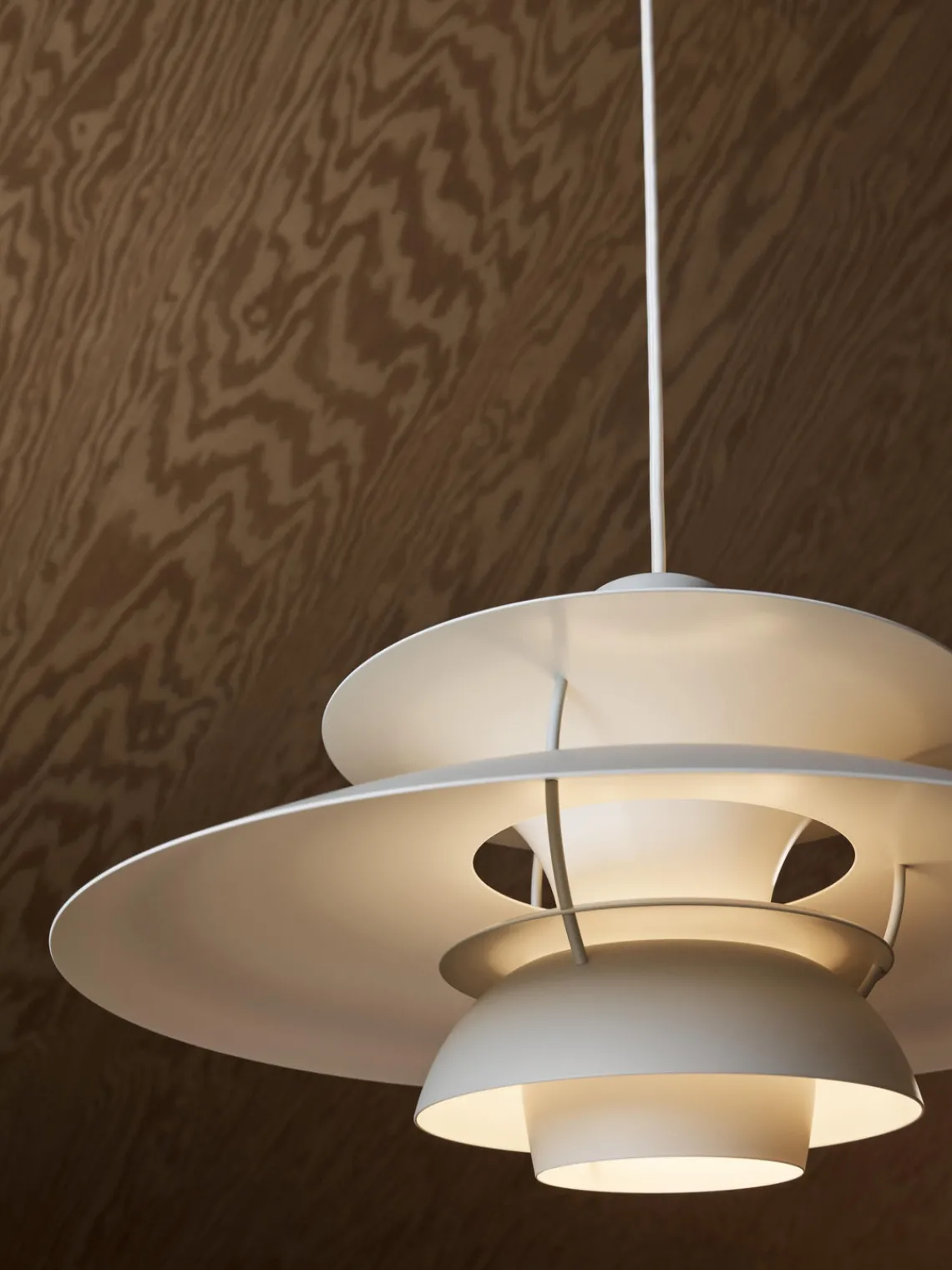 Clearance Louis Poulsen Suspension PH 5 Beige clair, blanc