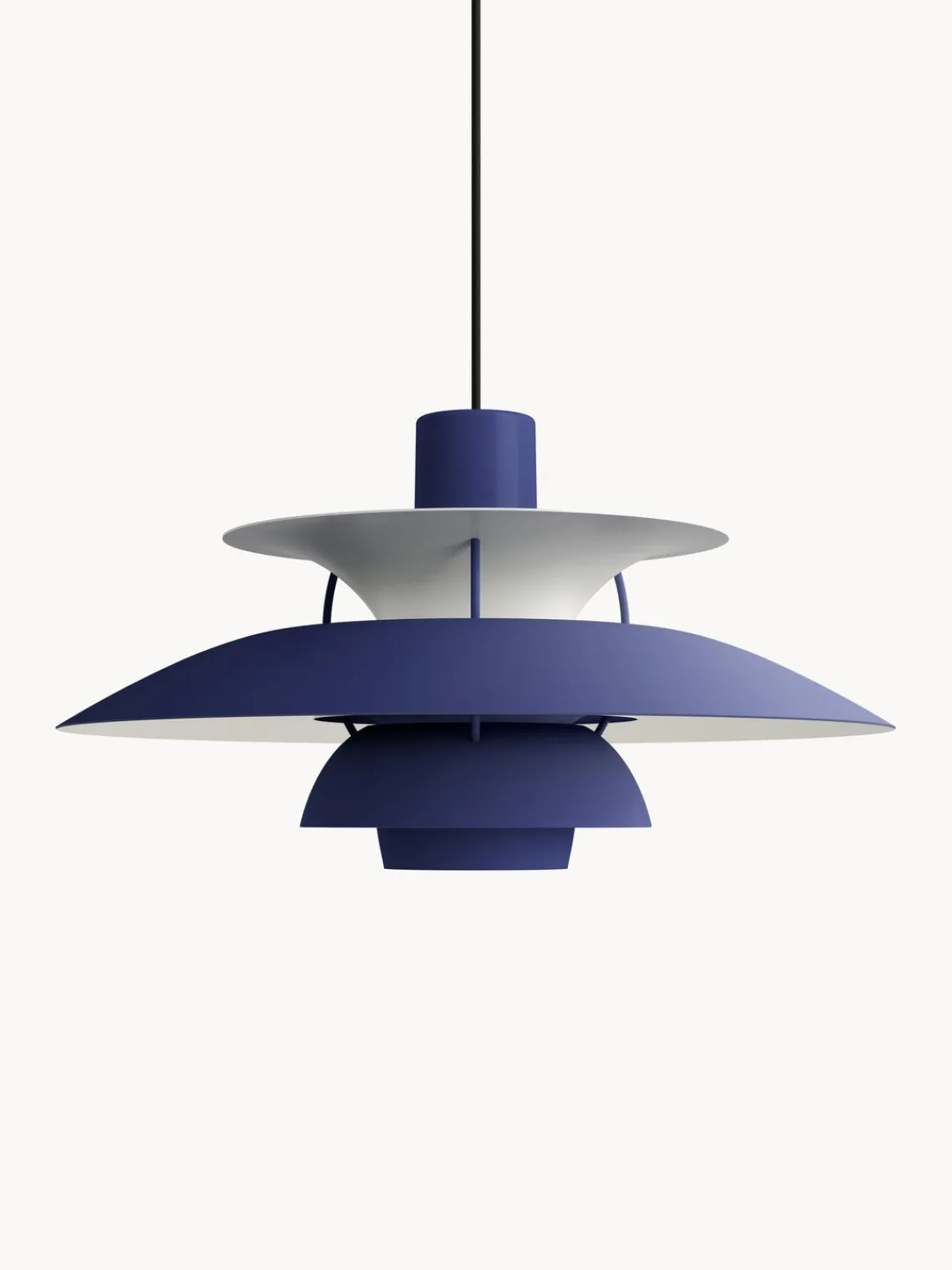 Discount Louis Poulsen Suspension PH 5 Bleu foncé, blanc