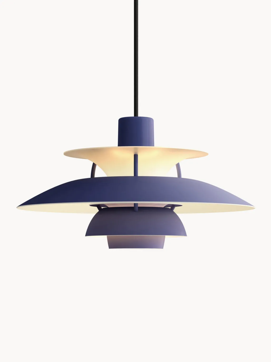 Discount Louis Poulsen Suspension PH 5 Bleu foncé, blanc