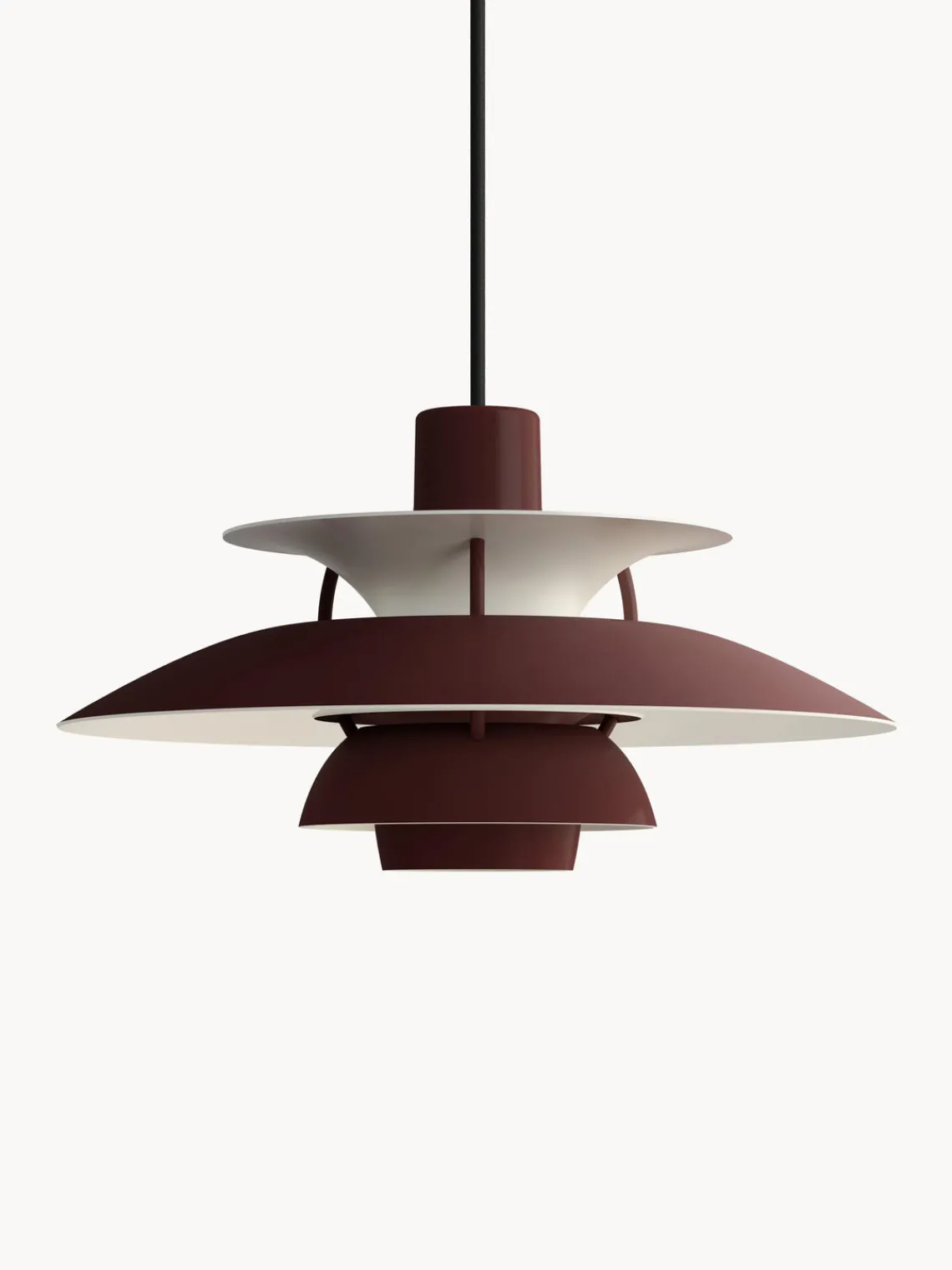 Fashion Louis Poulsen Suspension PH 5 Mini Lie de vin, blanc