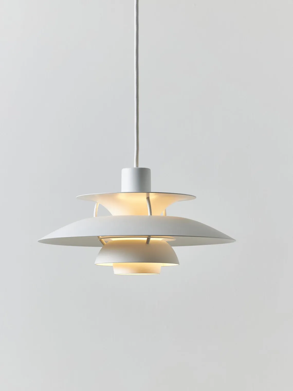 Fashion Louis Poulsen Suspension PH 5 Mini Blanc
