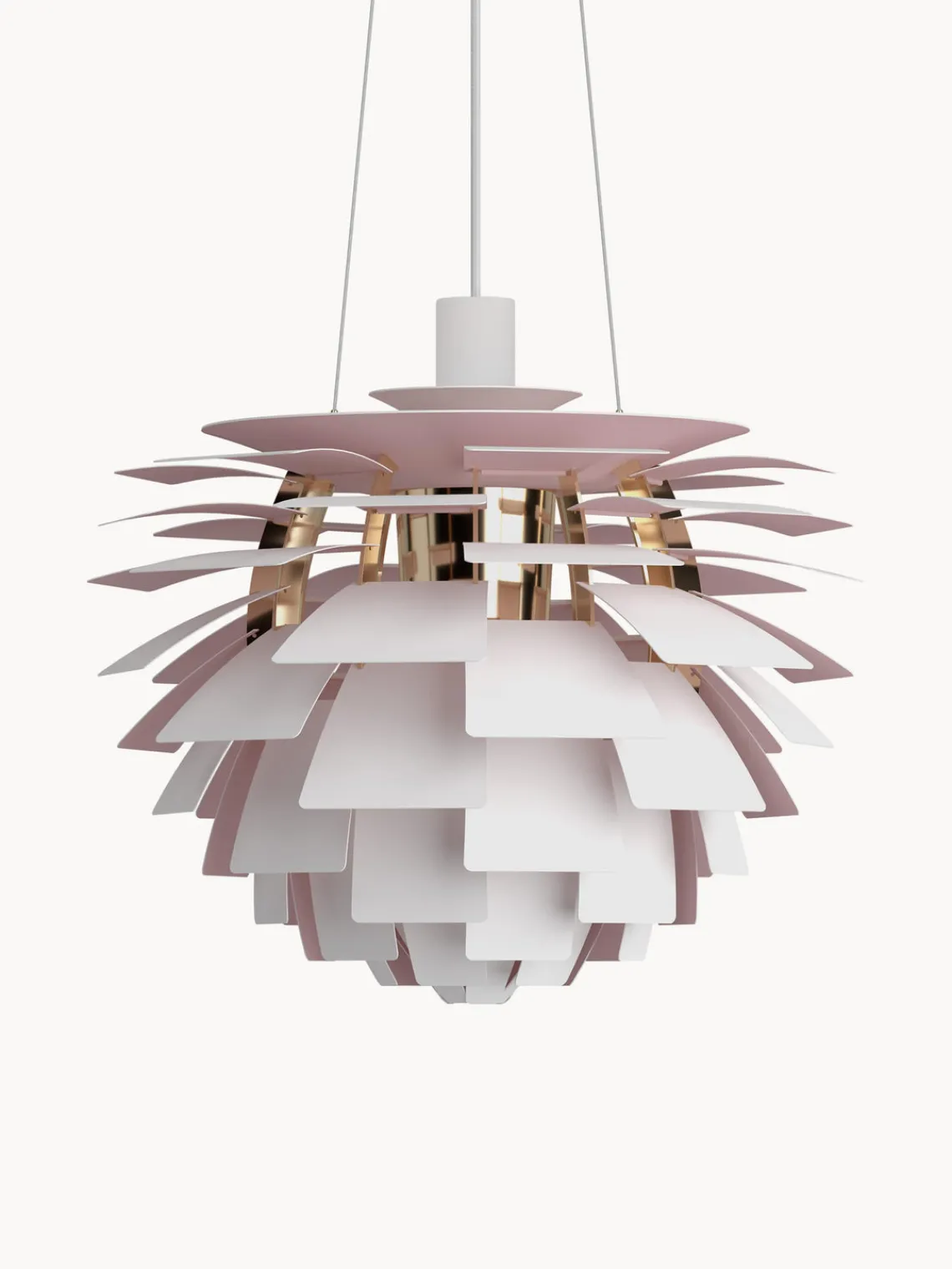 Outlet Louis Poulsen Suspension PH Artichoke Anniversary Edition Blanc, rose pâle, doré
