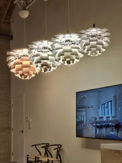 New Louis Poulsen Suspension PH Artichoke, haut. 58 cm Argenté
