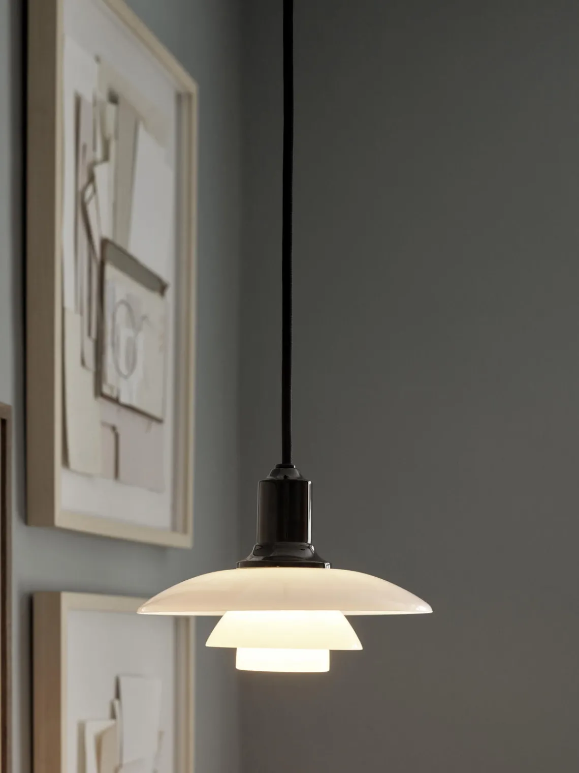 Sale Louis Poulsen Suspension soufflé bouche PH 2/1 Noir, blanc