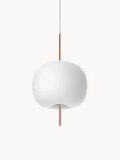 New kdln Suspension soufflée bouche Kushi, intensité lumineuse variable Tons cuivre