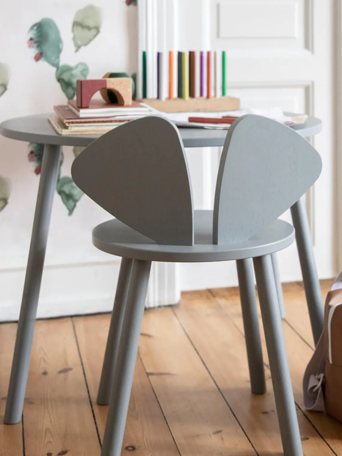 Discount Nofred Table avec chaise pour enfant Mouse, 2 pièces Vert sauge