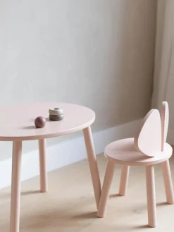 Best Nofred Table avec chaise pour enfant Mouse, 2 pièces Rose pâle