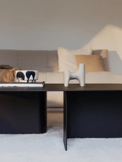 Sale Metallbude Table basse artisanale Livia Noir