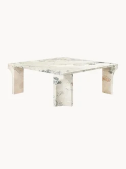 Fashion GUBI Table basse en calcaire Doric, larg. 80 cm Calcaire beige clair, tons gris