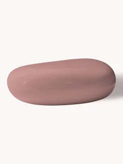 Sale Driade Table basse en verre de forme organique Koishi Vieux rose, haute brillance