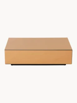 Outlet HKLIVING Table basse faite main en verre miroir Mirror, larg. 90 cm Brun