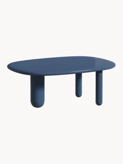 Discount Driade Table basse ovale Tottori Gris-bleu, haute brillance