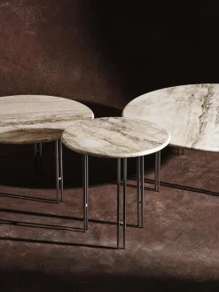 New GUBI Table basse ronde en marbre IOI, Ø 100 cm