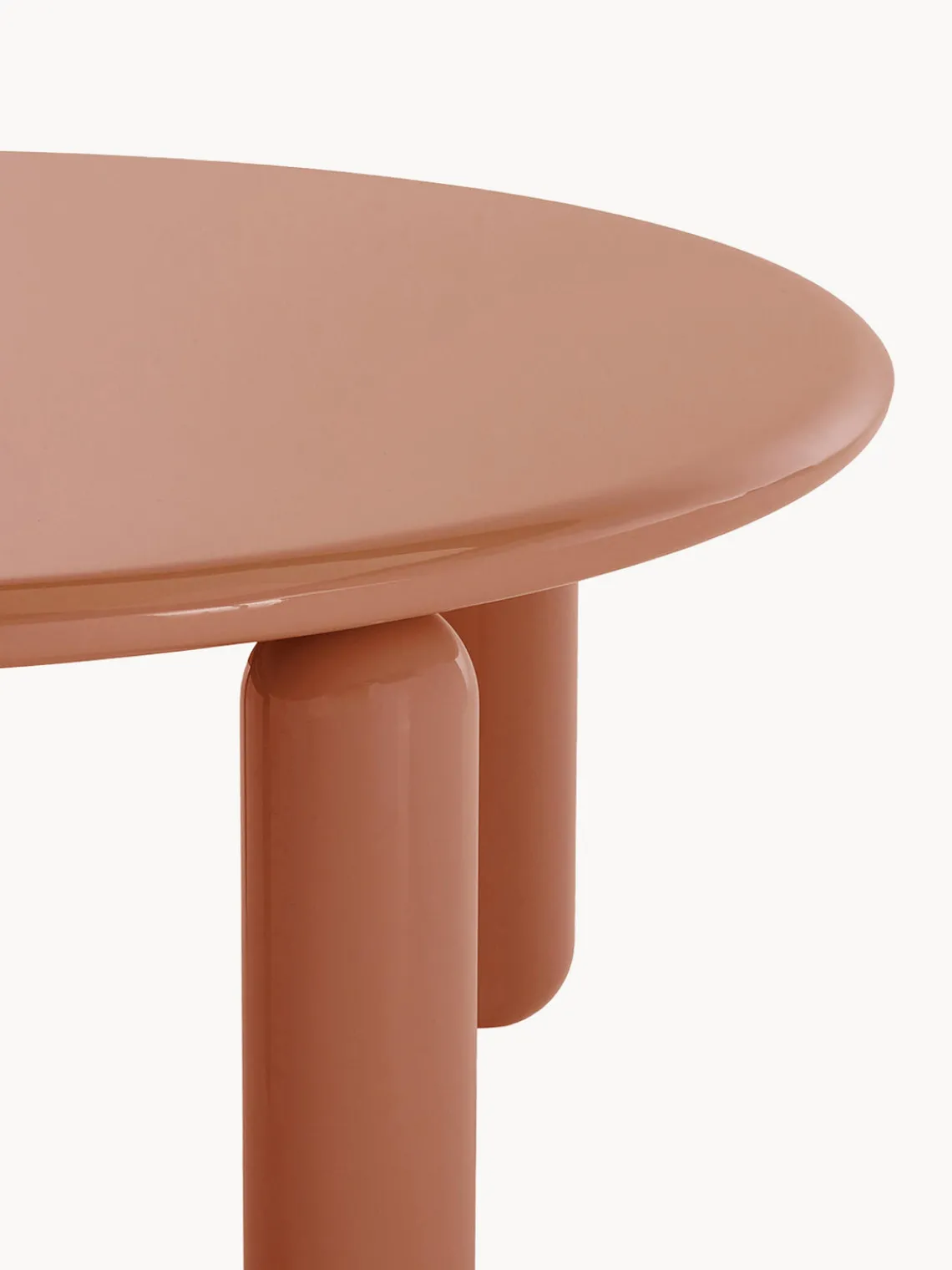 New Kartell Table basse ronde Undique Mas Nougat