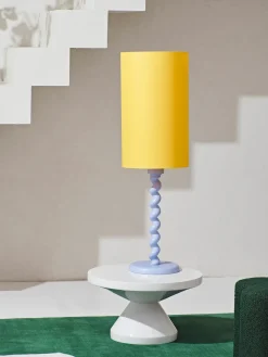 New Pols Potten Table basse ronde Zig Zag Blanc