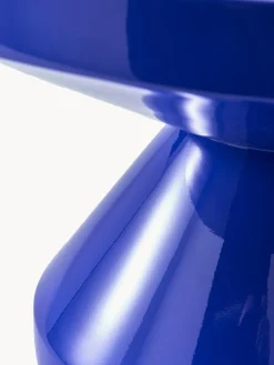 Hot Pols Potten Table basse ronde Zig Zag Bleu roi