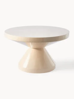 Online Pols Potten Table basse ronde Zig Zag Beige clair