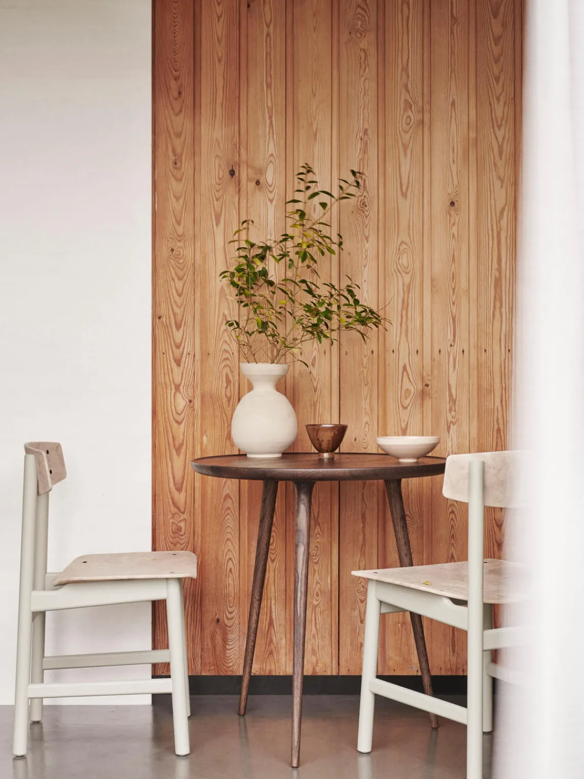 New Mater Table d'appoint artisanale en chêne Accent