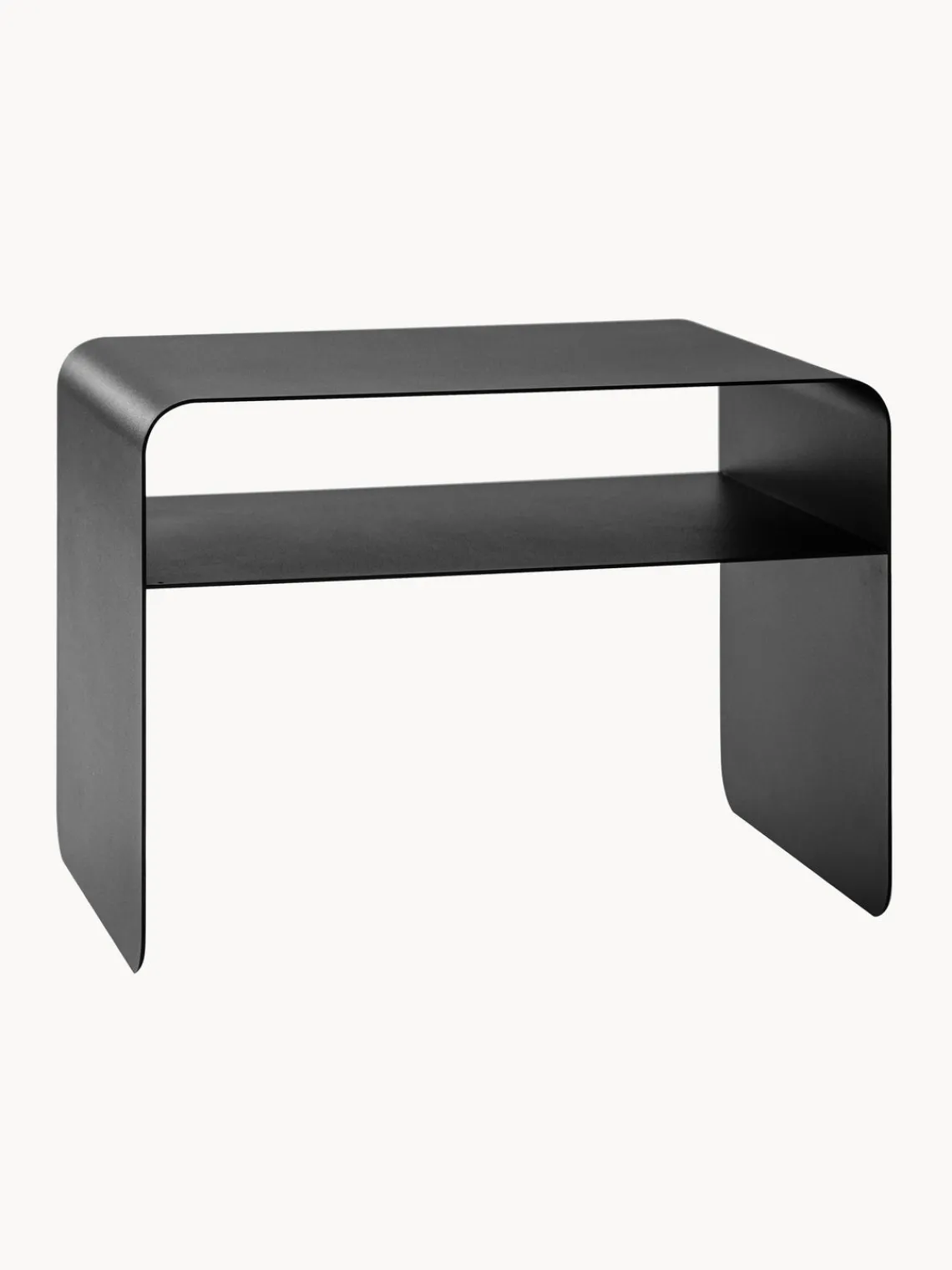 New Metallbude Table d'appoint artisanale Cosmo Noir
