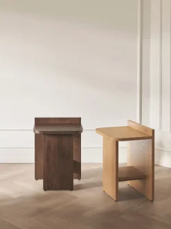 Sale Gejst Table d'appoint en bois de chêne Ismo Bois de chêne foncé laqué