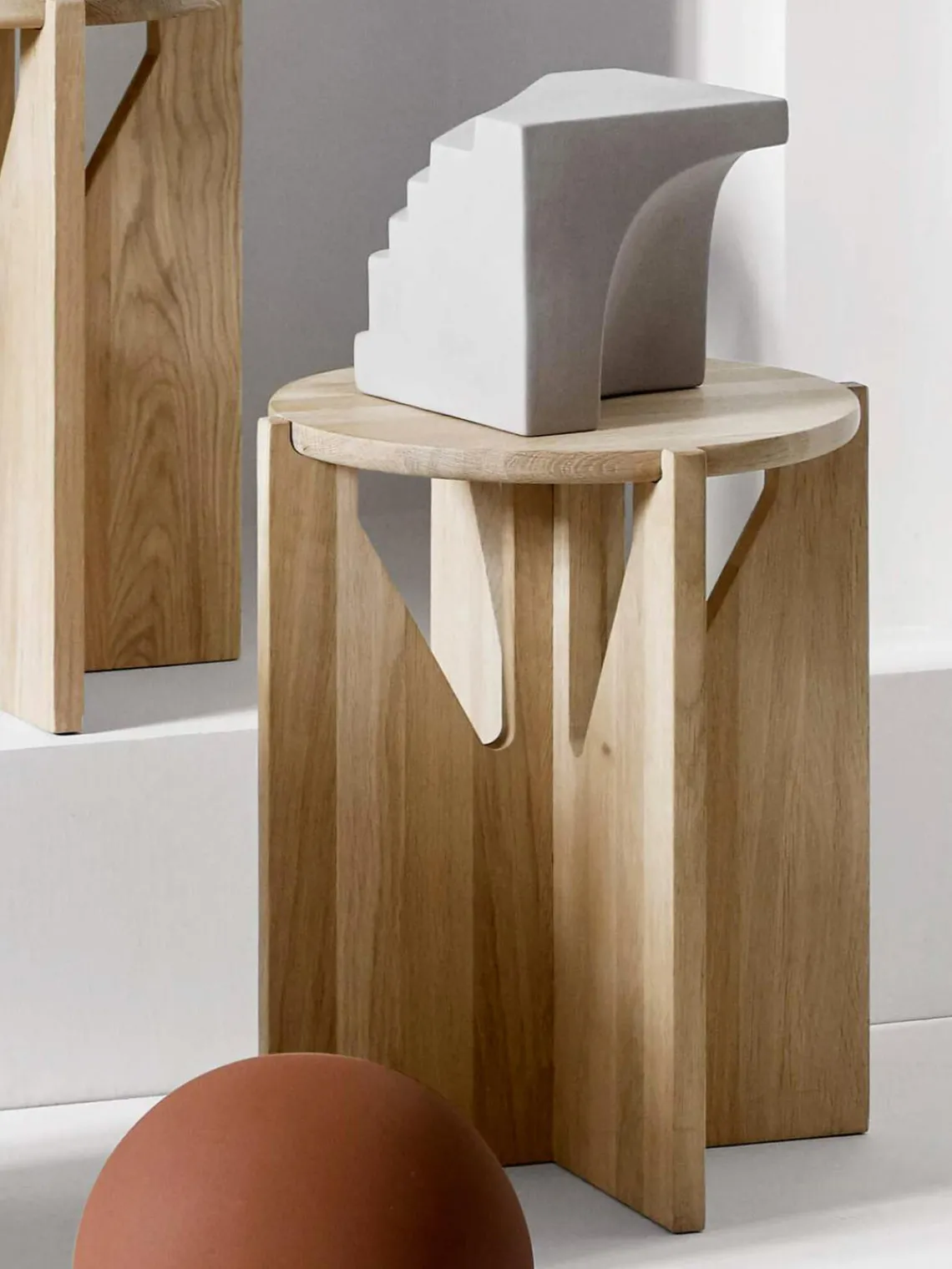 New Kristina Dam Table d'appoint en chêne Future Bois de chêne