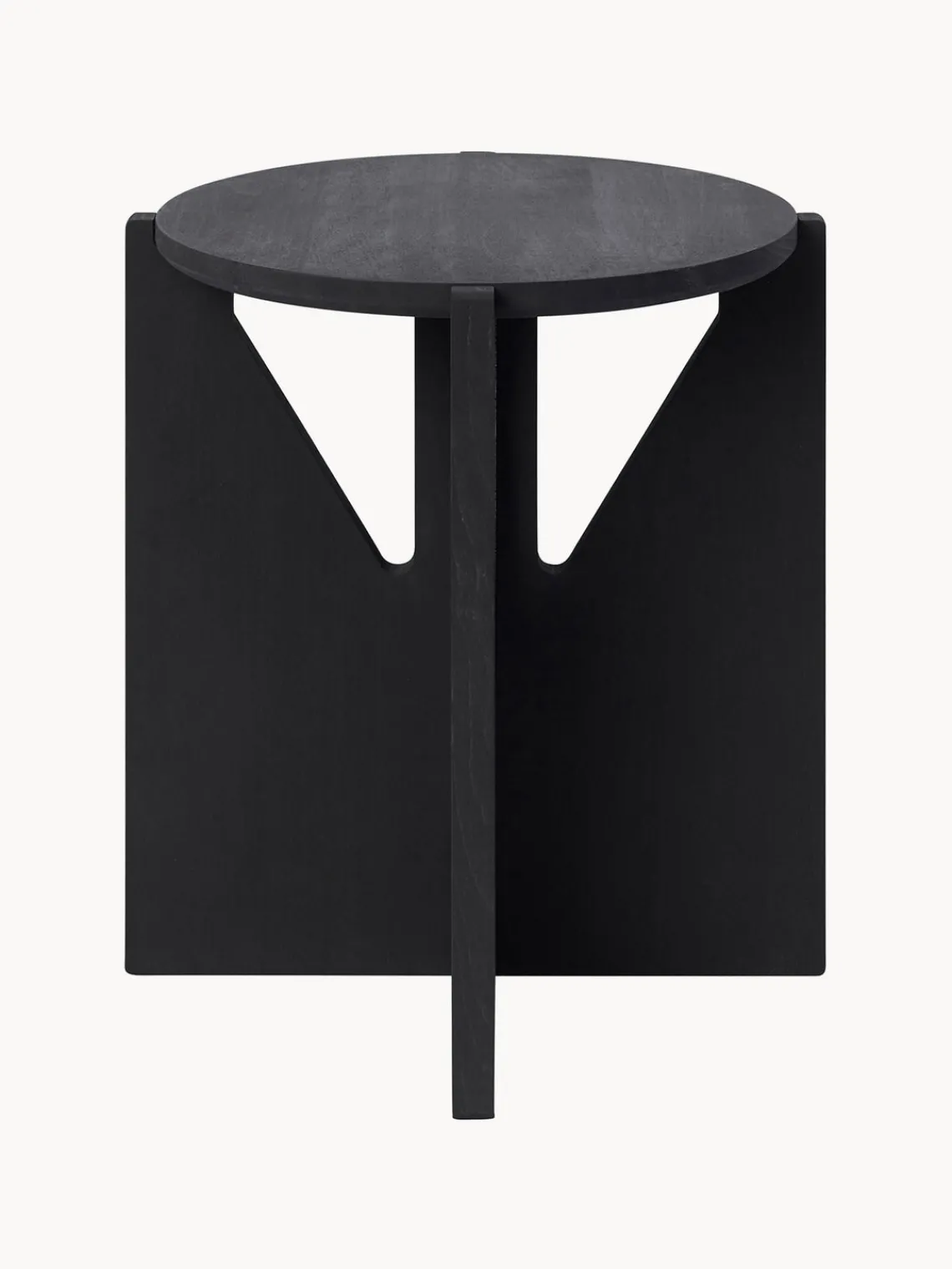 New Kristina Dam Table d'appoint en chêne Future Noir