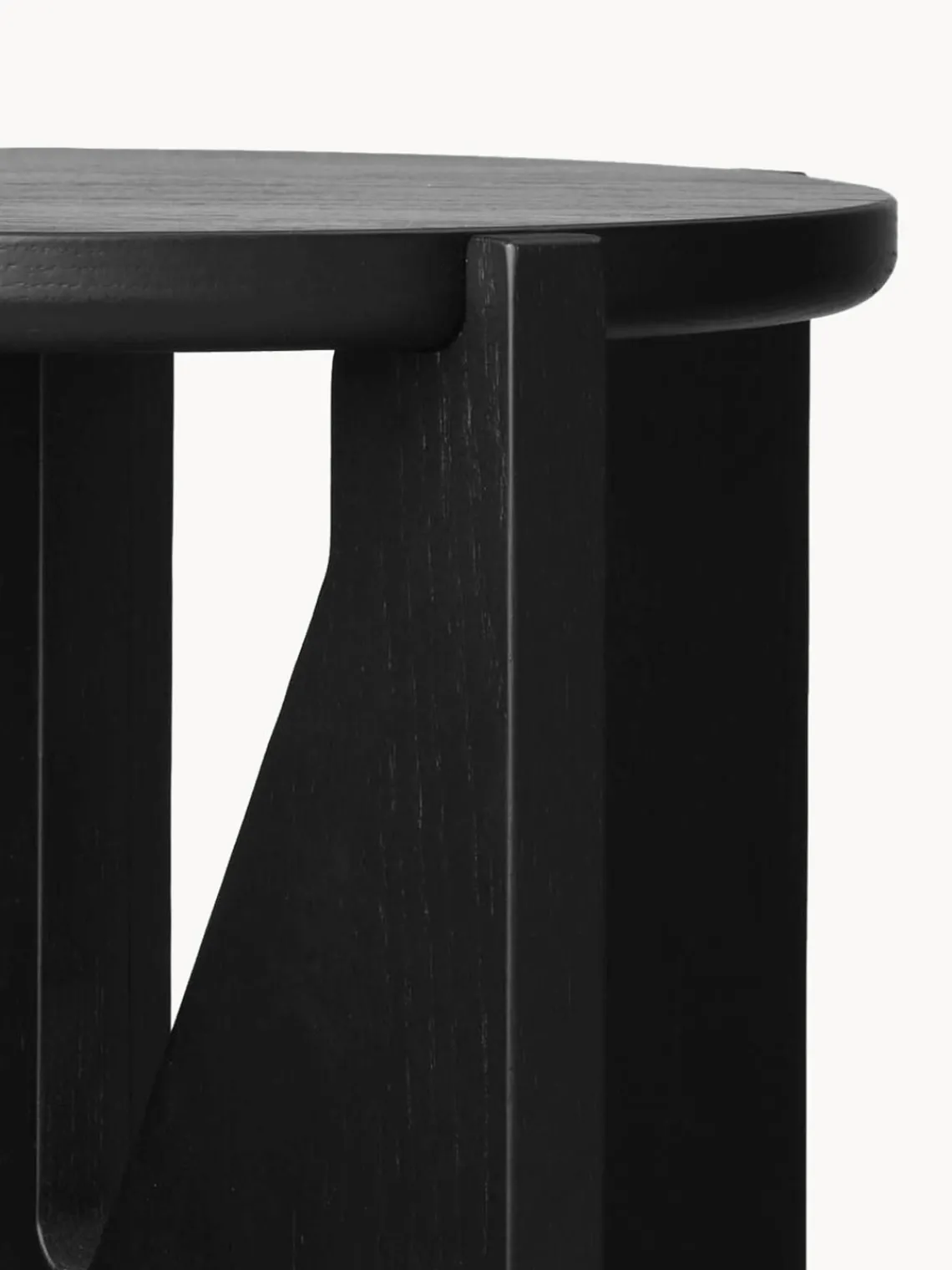 New Kristina Dam Table d'appoint en chêne Future Noir