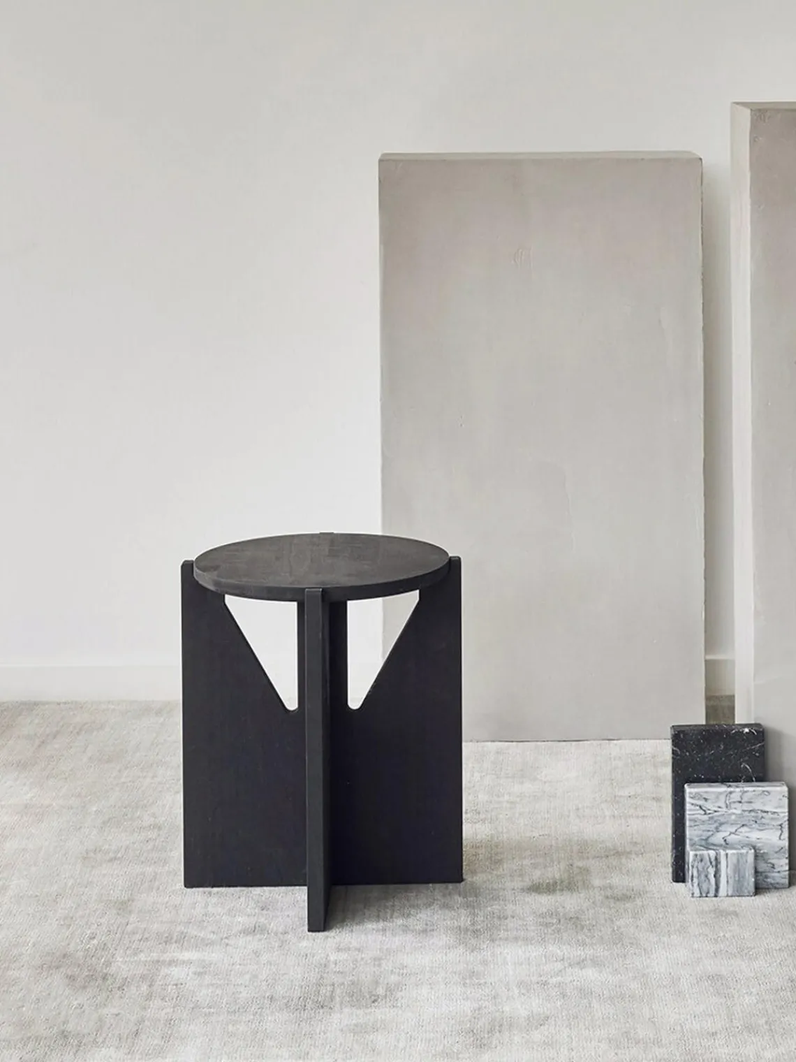 New Kristina Dam Table d'appoint en chêne Future Noir