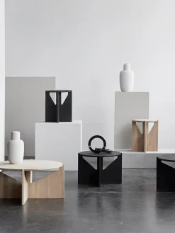 New Kristina Dam Table d'appoint en chêne Future Noir