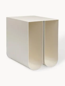 Best Kristina Dam Table d'appoint en métal Curved Beige clair