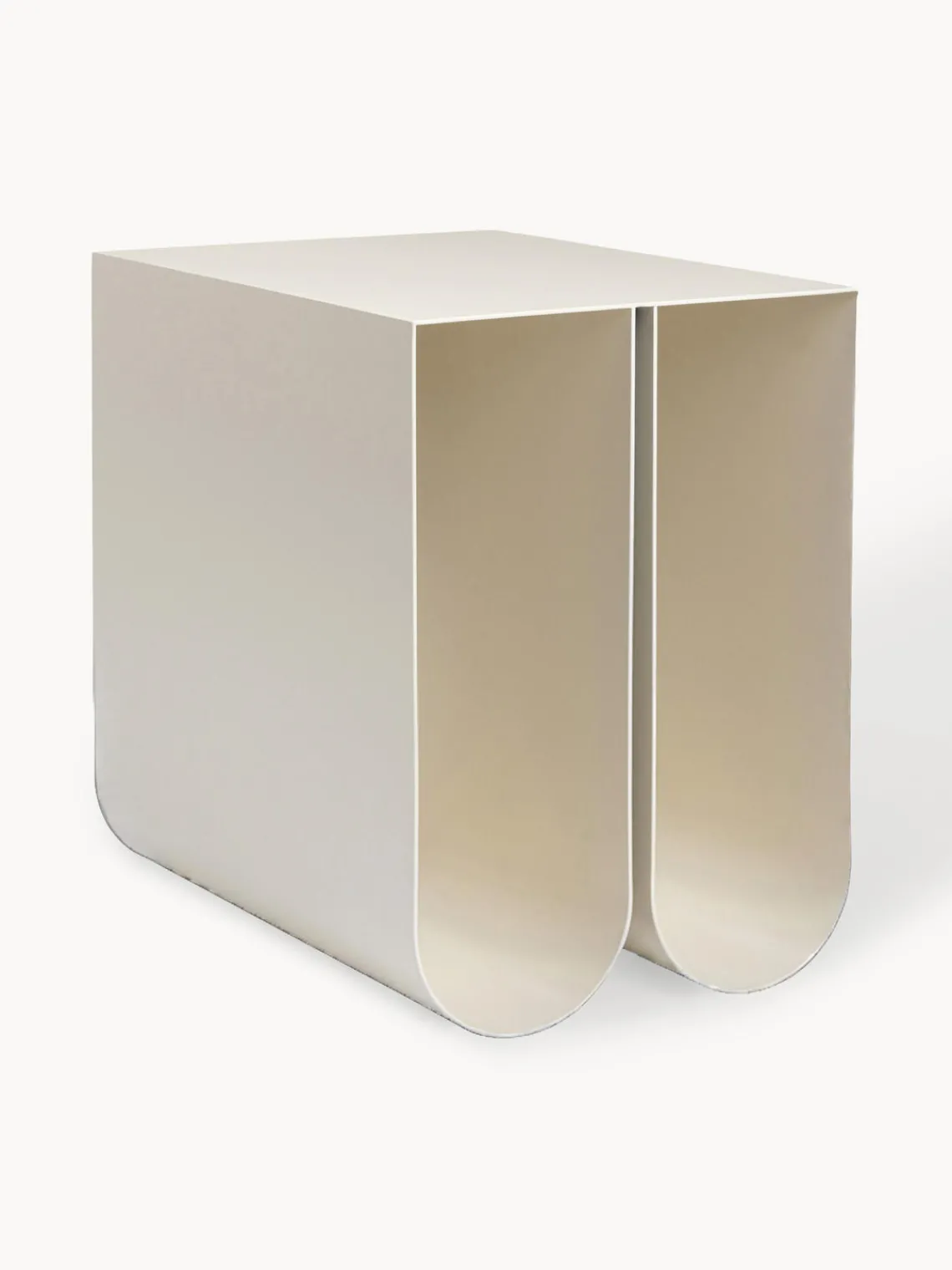Best Kristina Dam Table d'appoint en métal Curved Beige clair