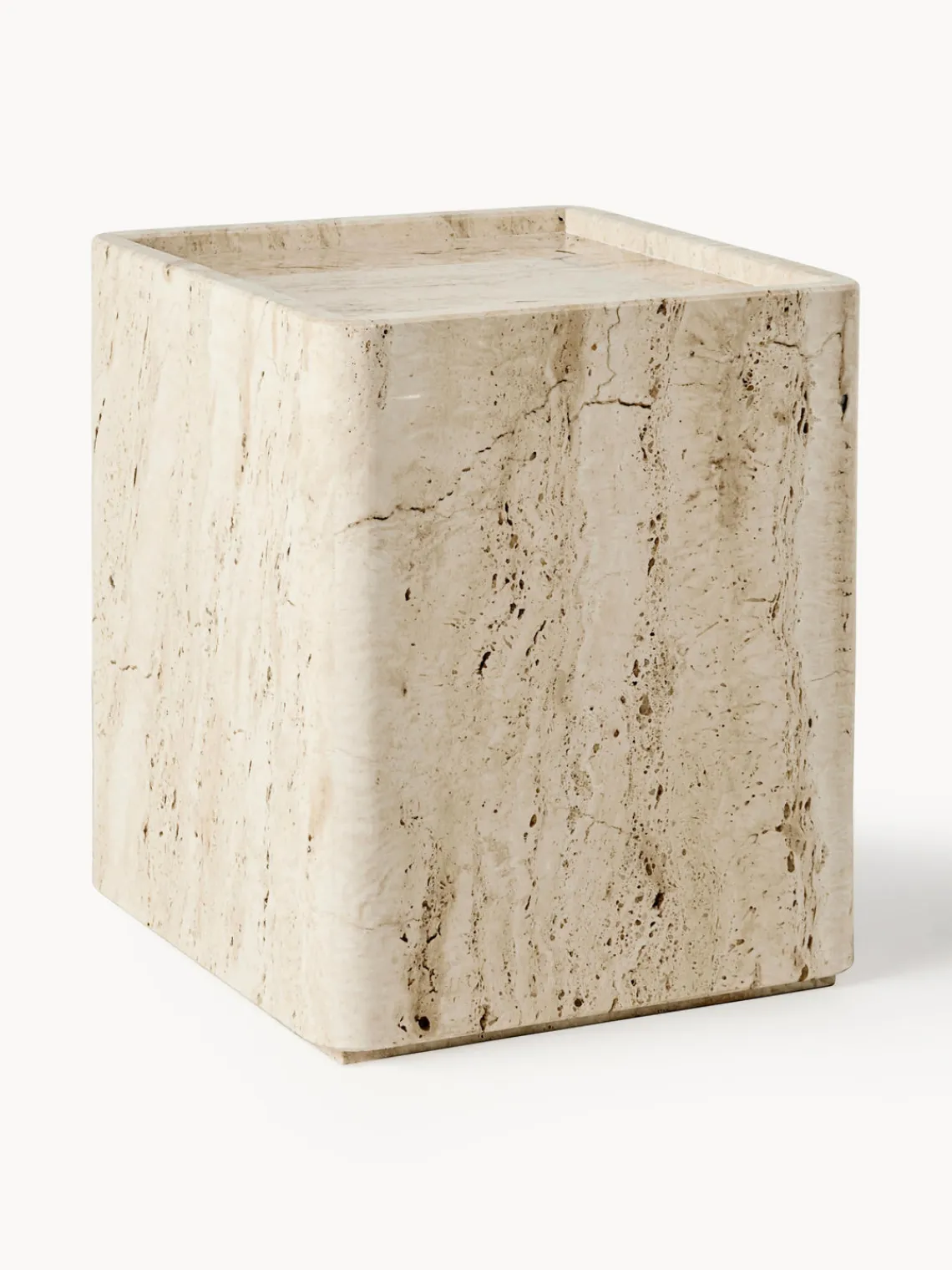 Clearance GUBI Table d'appoint en travertin Pietra Travertin beige clair