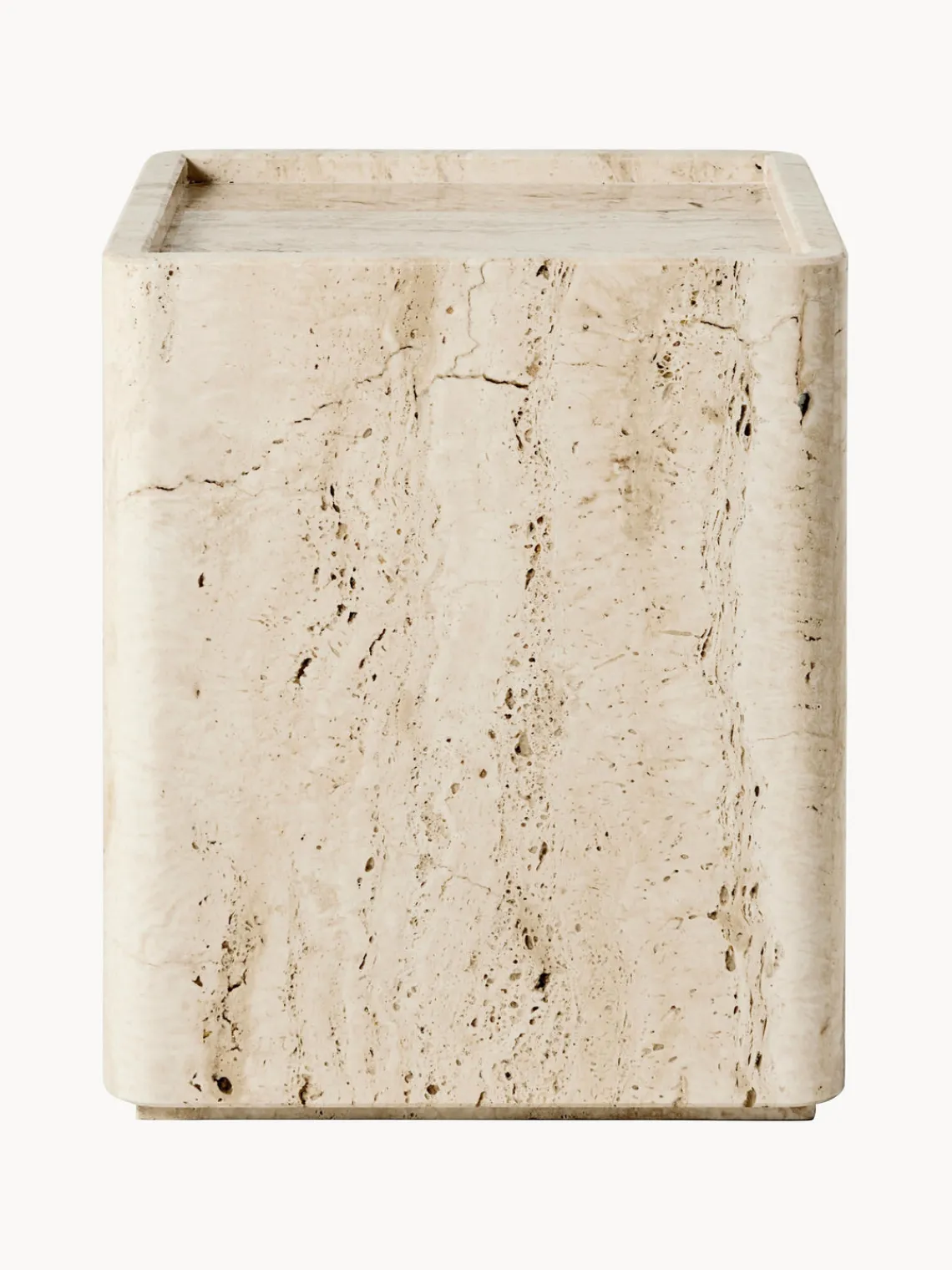 Clearance GUBI Table d'appoint en travertin Pietra Travertin beige clair