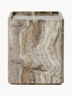 Online GUBI Table d'appoint en travertin Pietra Travertin taupe