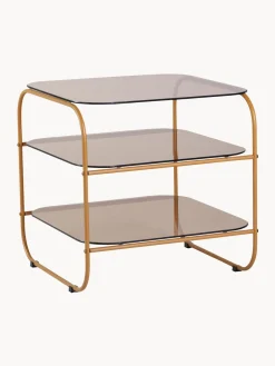 Hot Hübsch Table d'appoint en verre Echo