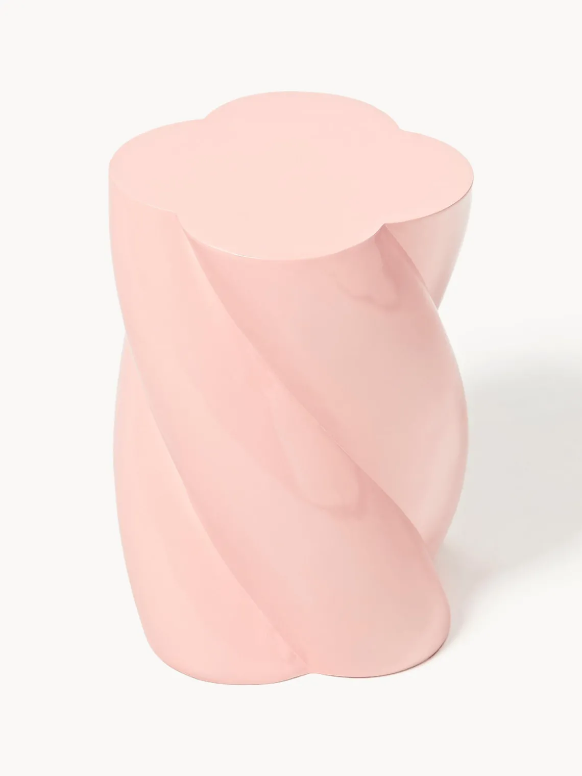 Clearance &k Amsterdam Table d'appoint en verre Marshmallow Rose pâle