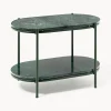Hot Hübsch Table d'appoint ovale en marbre Nusa