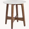Best Bizzotto Table d'appoint ronde avec plateau en marbre Sylvester